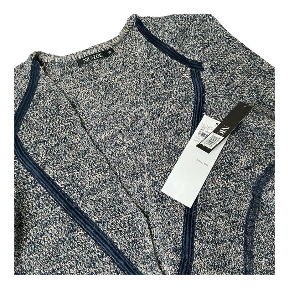 Nic + Zoe My Darling Marled V-Neck Dark Indigo Jacket PP (X-Small) - Picture 9 of 15